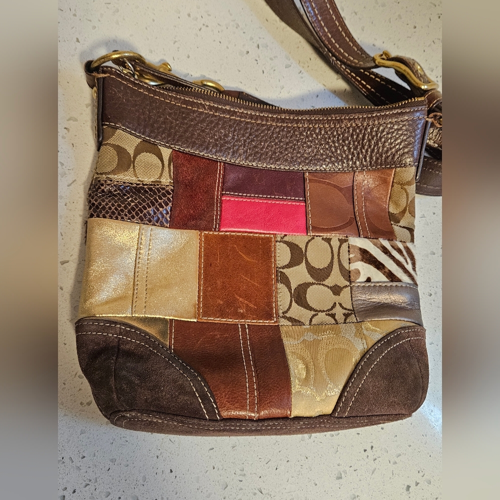 Y2k Coach Patchwork Crossbody Purse - Picture 6 of 10